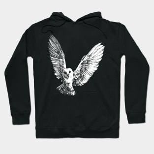 Flying Barn Owl Hoodie